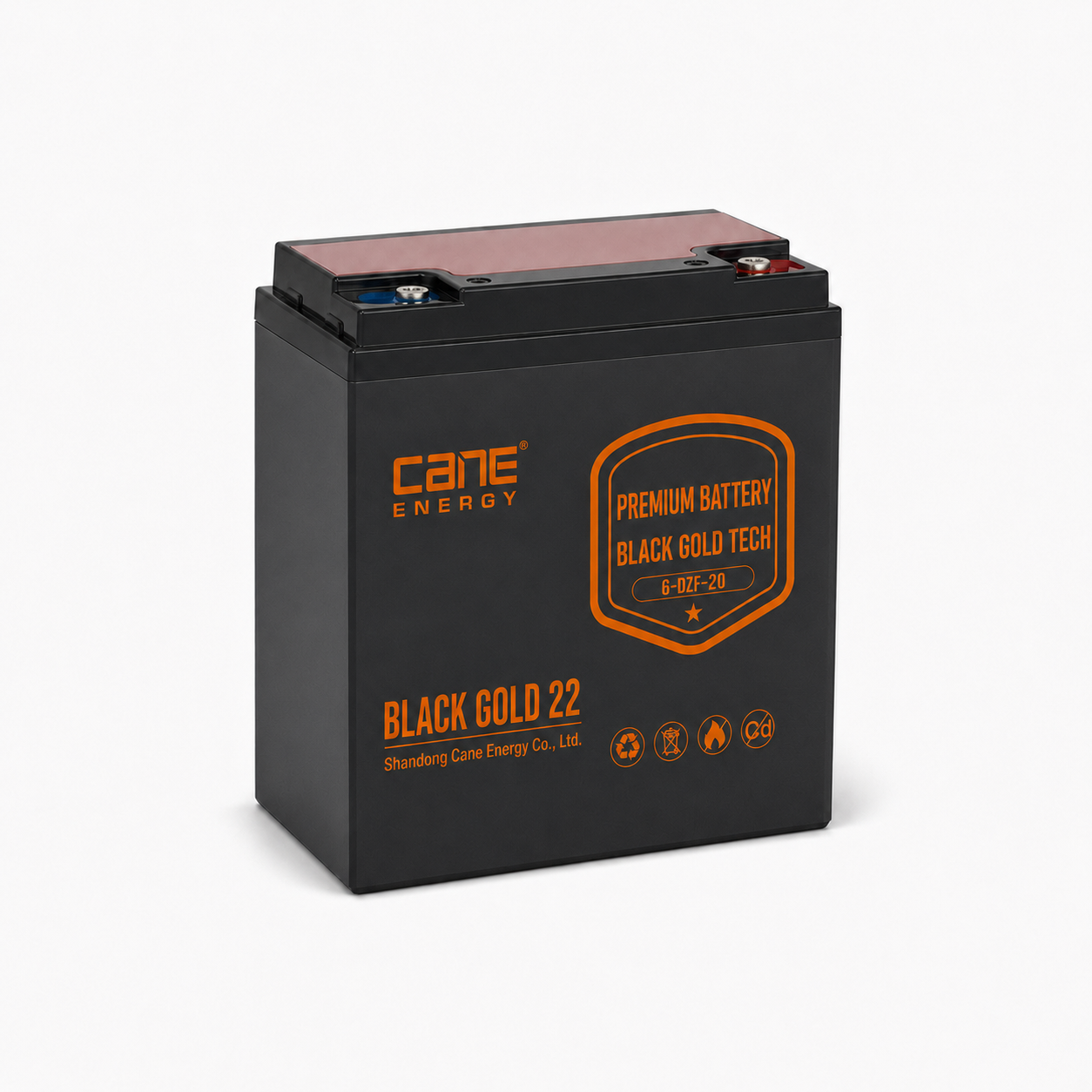 Black Gold 6-DZF-20Ah 12V VRLA deep cycle traction lead-acid battery for electric bicycles and scooters