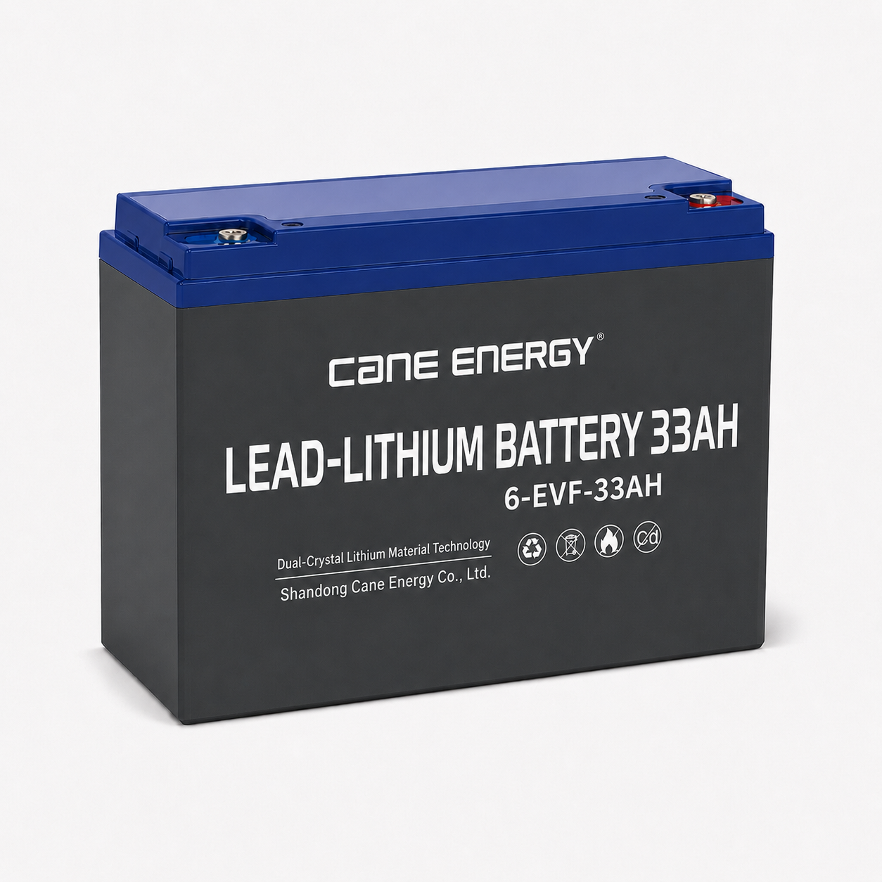 Lead-Lithium Fast-Charge Series QL-6-EVF-33Ah 12V Lead-Lithium Enhanced VRLA Deep Cycle Traction Battery