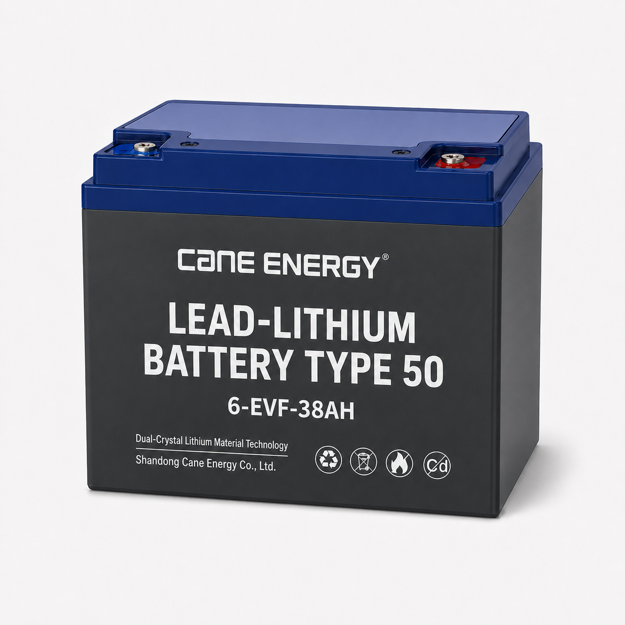 Lead-Lithium Fast-Charge Series QL-6-EVF-38Ah 12V Lead-Lithium Enhanced VRLA Deep Cycle Traction Battery