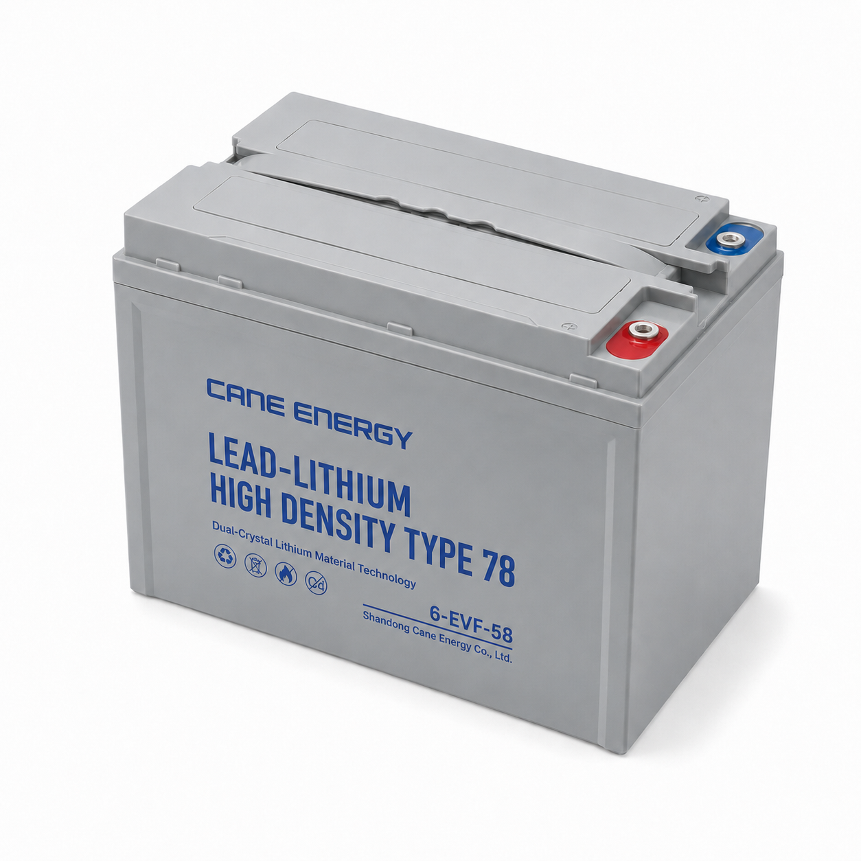 Lead-Lithium Fast-Charge Series QL-6-EVF-58Ah 12V Lead-Lithium Enhanced VRLA Deep Cycle Traction Battery