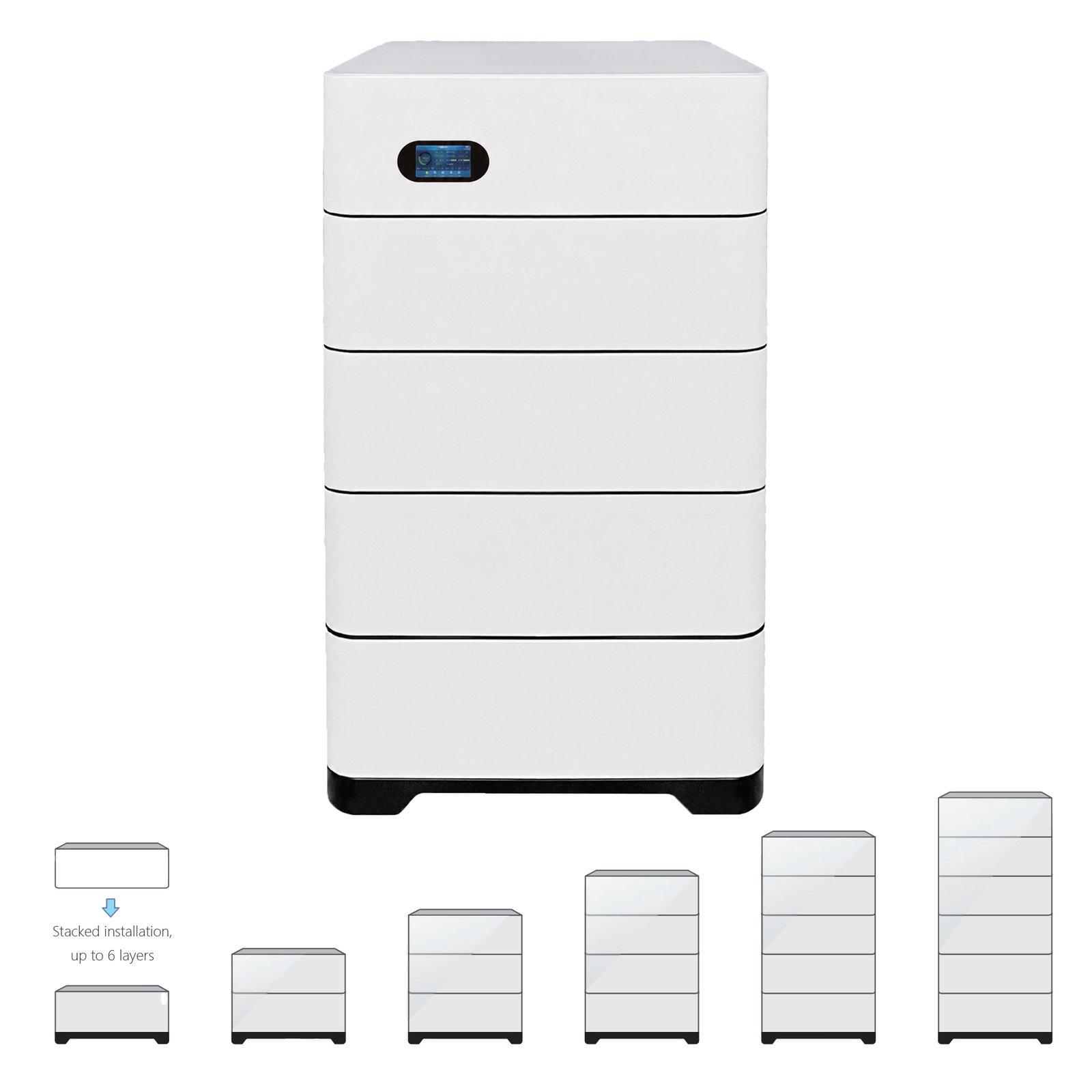 CNDC-51-100 51.2V 5.12kWh LFP Stackable Energy Storage Battery