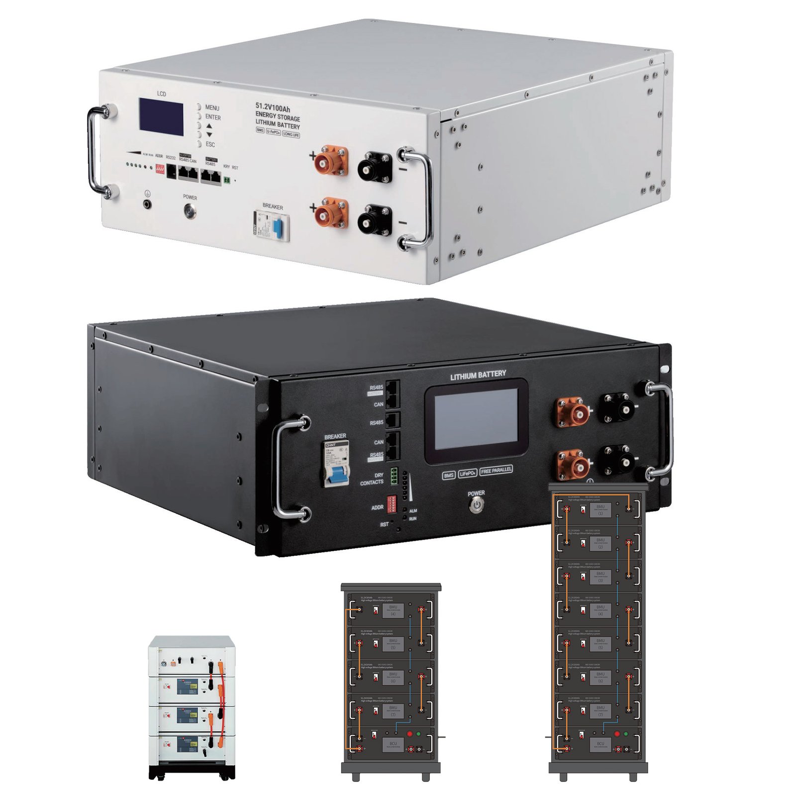 CNHC-768 768V 76.8kWh High-Voltage LFP Energy Storage Battery