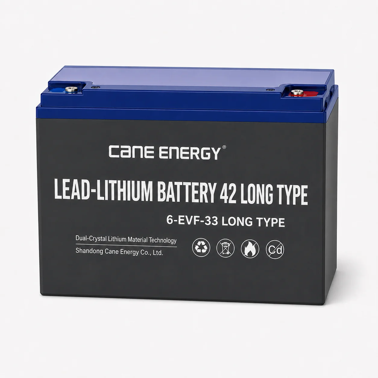 свинцово-литиевые Fast-Charge Series QL-6-EVF-33Ah Long Case 12V lead-lithium enhanced VRLA deep cycle traction battery for low-speed EVs, golf carts, and mobility vehicles