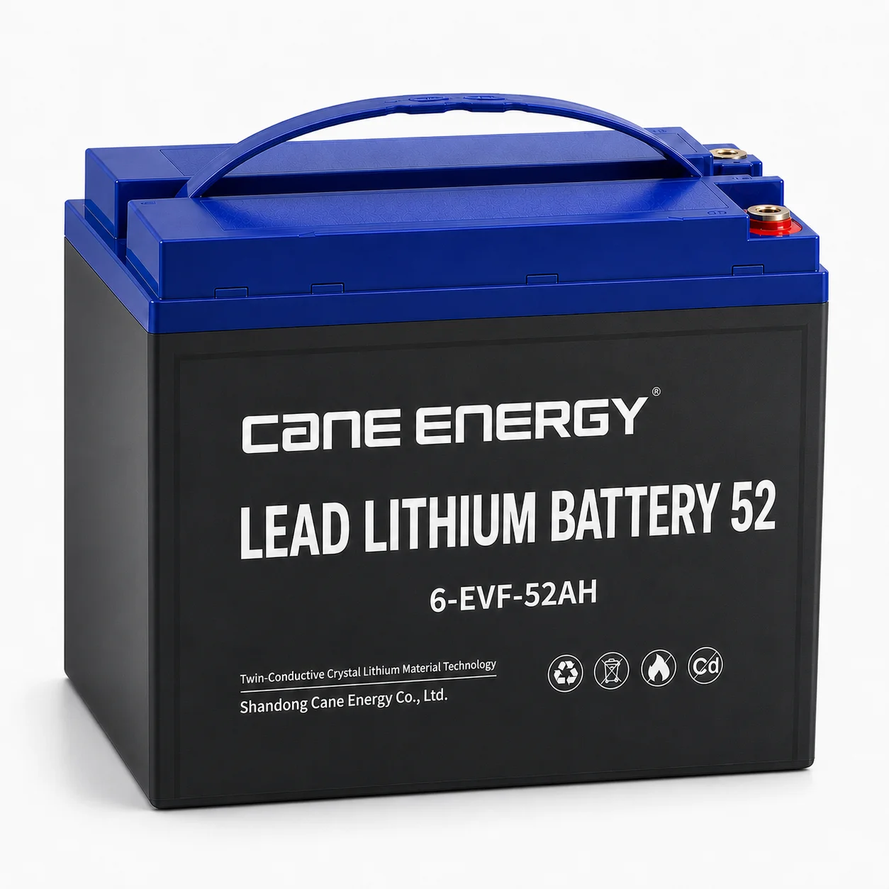 свинцово-литиевые Fast-Charge Series QL-6-EVF-52Ah 12V lead-lithium enhanced VRLA deep cycle traction battery for low-speed EVs, golf carts, and mobility scooters