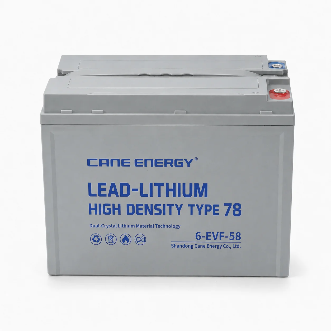 Lead-Lithium Fast-Charge Series QL-6-EVF-58Ah 12V lead-lithium enhanced VRLA deep cycle traction battery for low-speed EVs, golf carts, and mobility vehicles