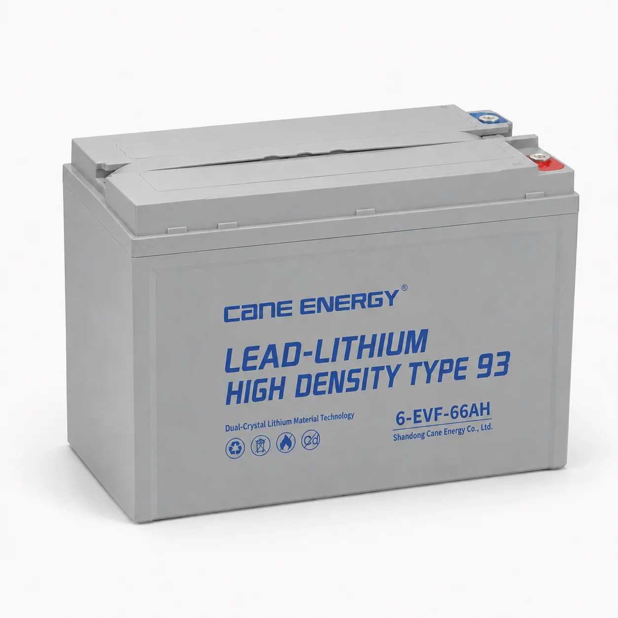 Lead-Lithium Fast-Charge Series QL-6-EVF-66Ah 12V lead-lithium enhanced VRLA deep cycle traction battery for low-speed EVs, golf carts, and mobility vehicles