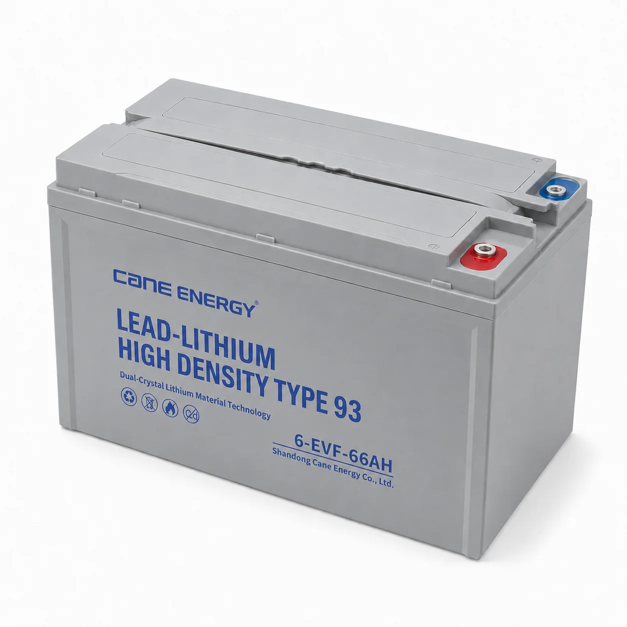 Lead-Lithium Fast-Charge Series QL-6-EVF-66Ah 12V lead-lithium enhanced VRLA deep cycle traction battery for low-speed EVs, golf carts, and mobility vehicles