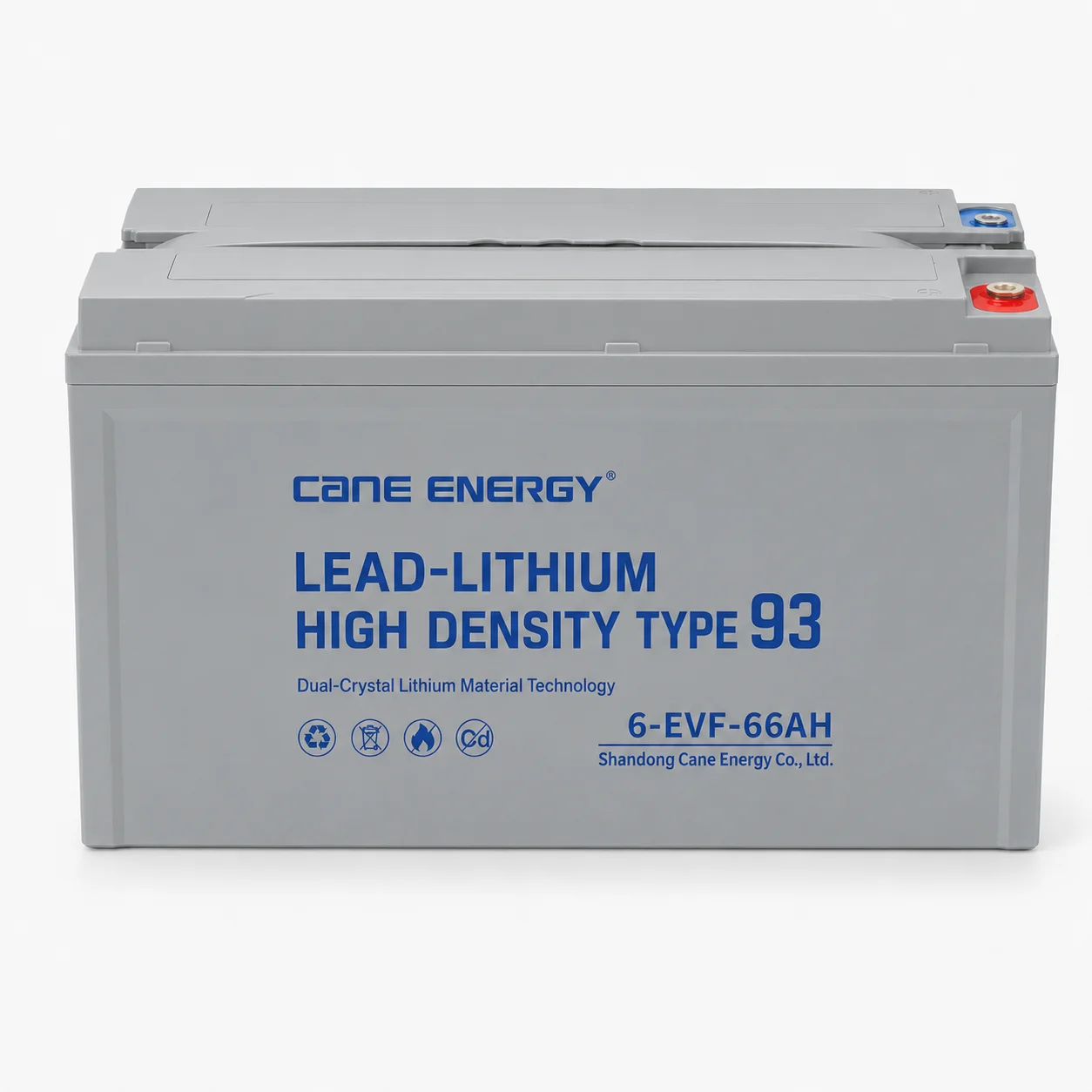 Lead-Lithium Fast-Charge Series QL-6-EVF-66Ah 12V lead-lithium enhanced VRLA deep cycle traction battery for low-speed EVs, golf carts, and mobility vehicles