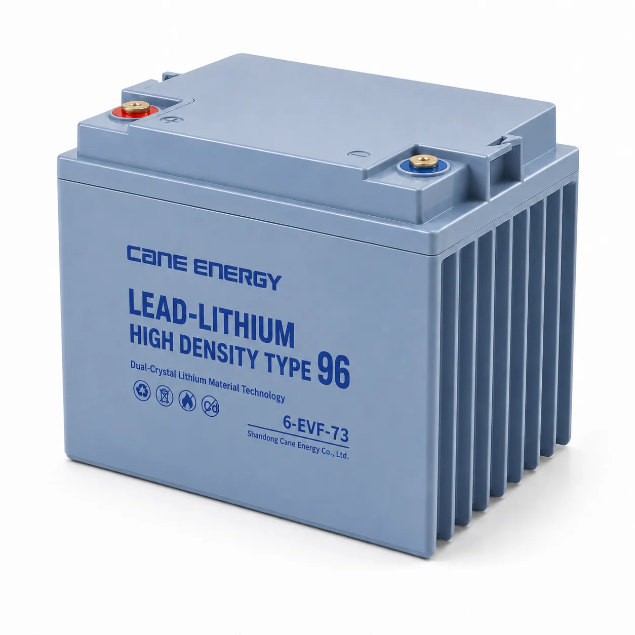 Plomb-lithium Fast-Charge Series QL-6-EVF-73Ah 12V lead-lithium enhanced VRLA deep cycle traction battery for low-speed EVs, golf carts, and mobility vehicles