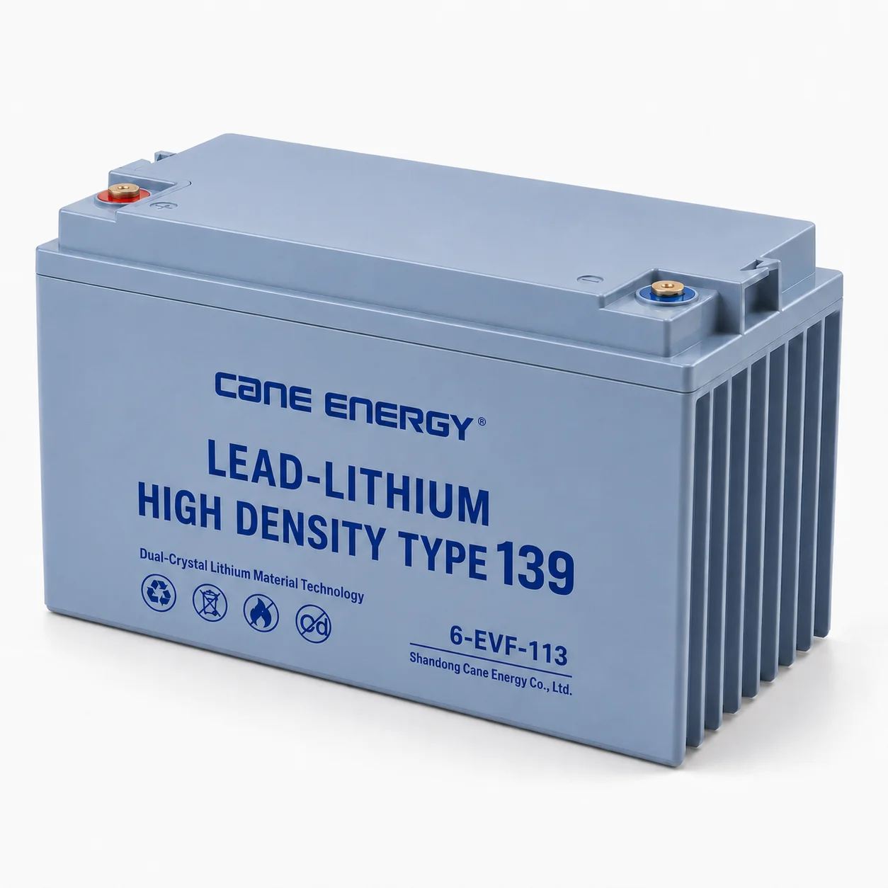 Lead-Lithium Fast-Charge Series QL-6-EVF-113Ah 12V lead-lithium enhanced VRLA deep cycle traction battery for industrial handling vehicles, floor scrubbers, and aerial work platforms