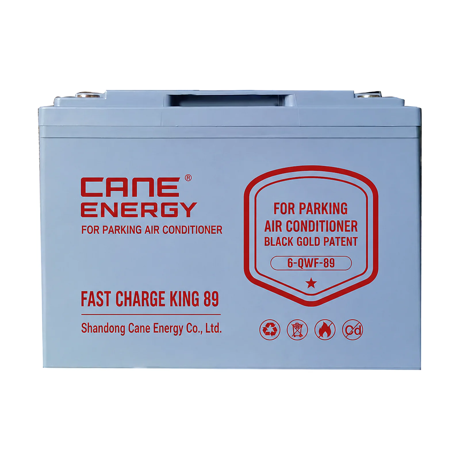 Cane Energy 6-QWF-89 12V parking air conditioner VRLA lead-acid battery for trucks and commercial vehicles