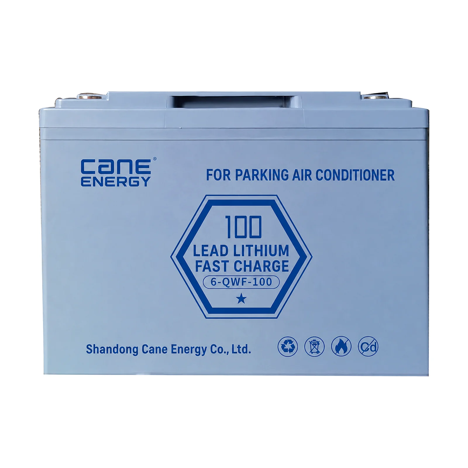 Cane Energy 6-QWF-100 12V parking air conditioner VRLA lead-acid battery for trucks and commercial vehicles