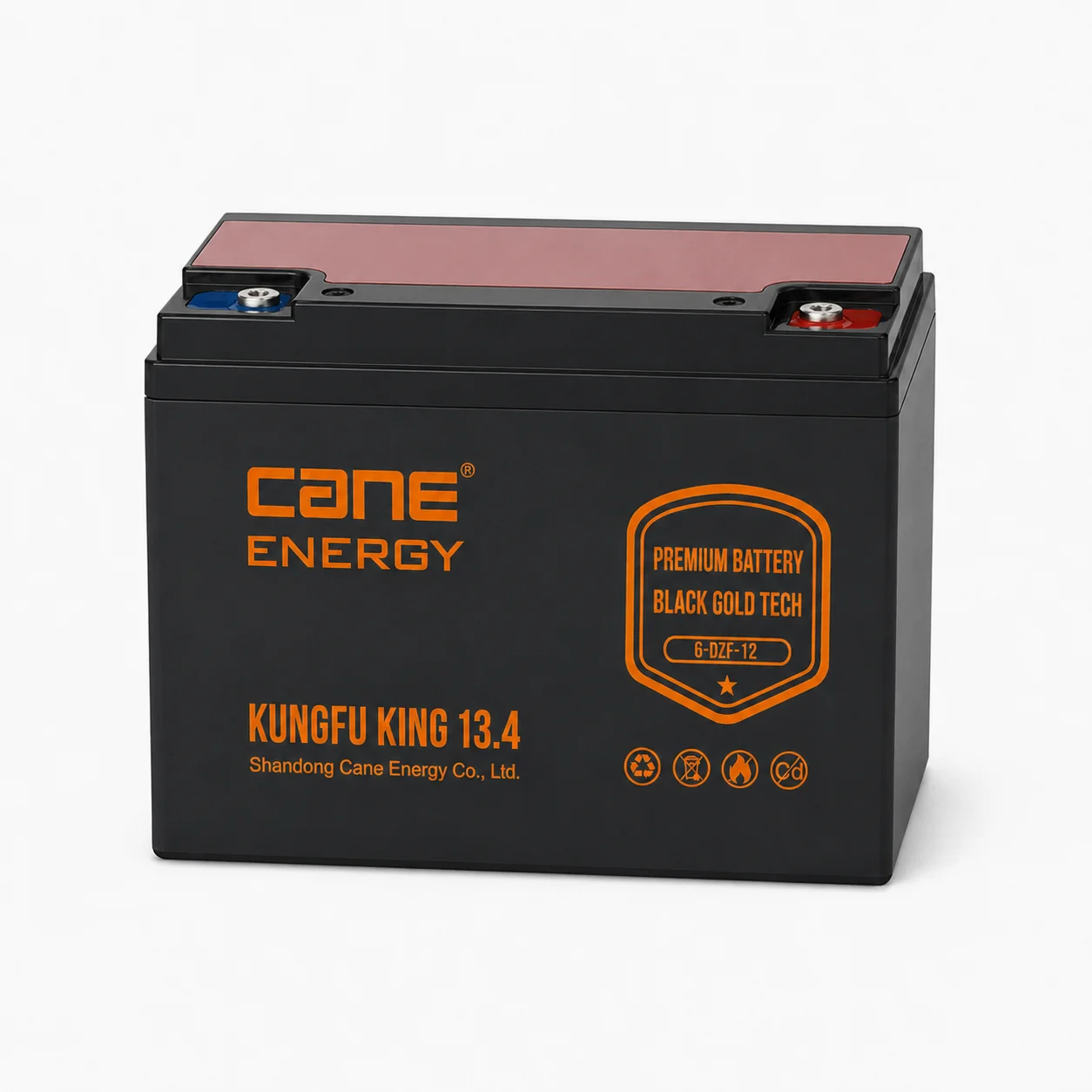 Black Gold 6-DZF-12Ah 12V VRLA deep cycle traction lead-acid battery for electric bicycles and scooters