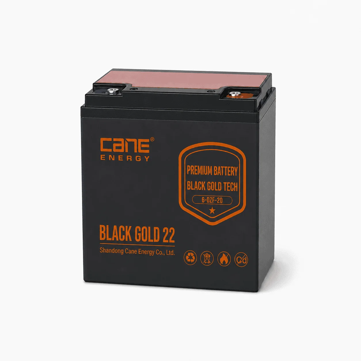 Black Gold 6-DZF-20Ah 12V VRLA deep cycle traction lead-acid battery for electric bicycles and scooters
