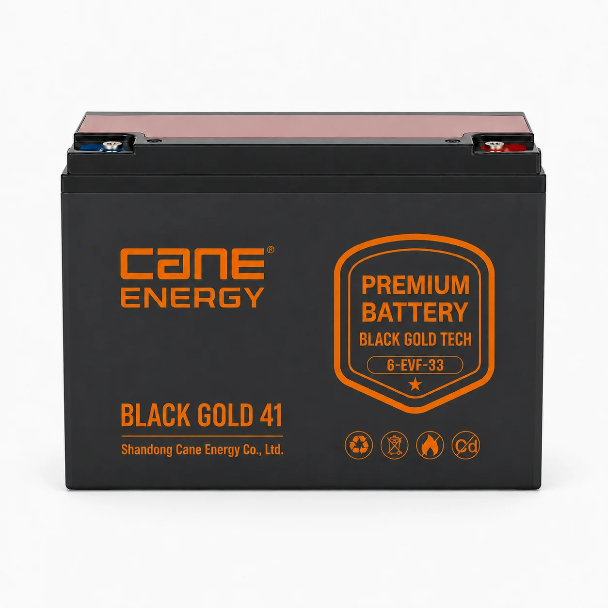 Black Gold 6-EVF-33Ah 12V VRLA deep cycle traction lead-acid battery for low-speed EVs and special vehicles
