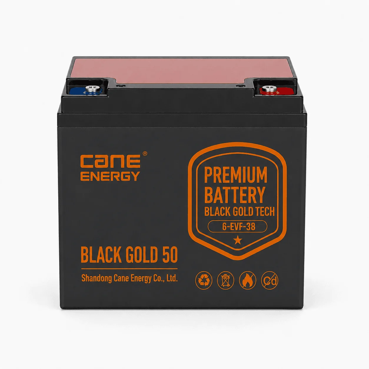 Black Gold 6-EVF-38Ah 12V VRLA deep cycle traction lead-acid battery image 2