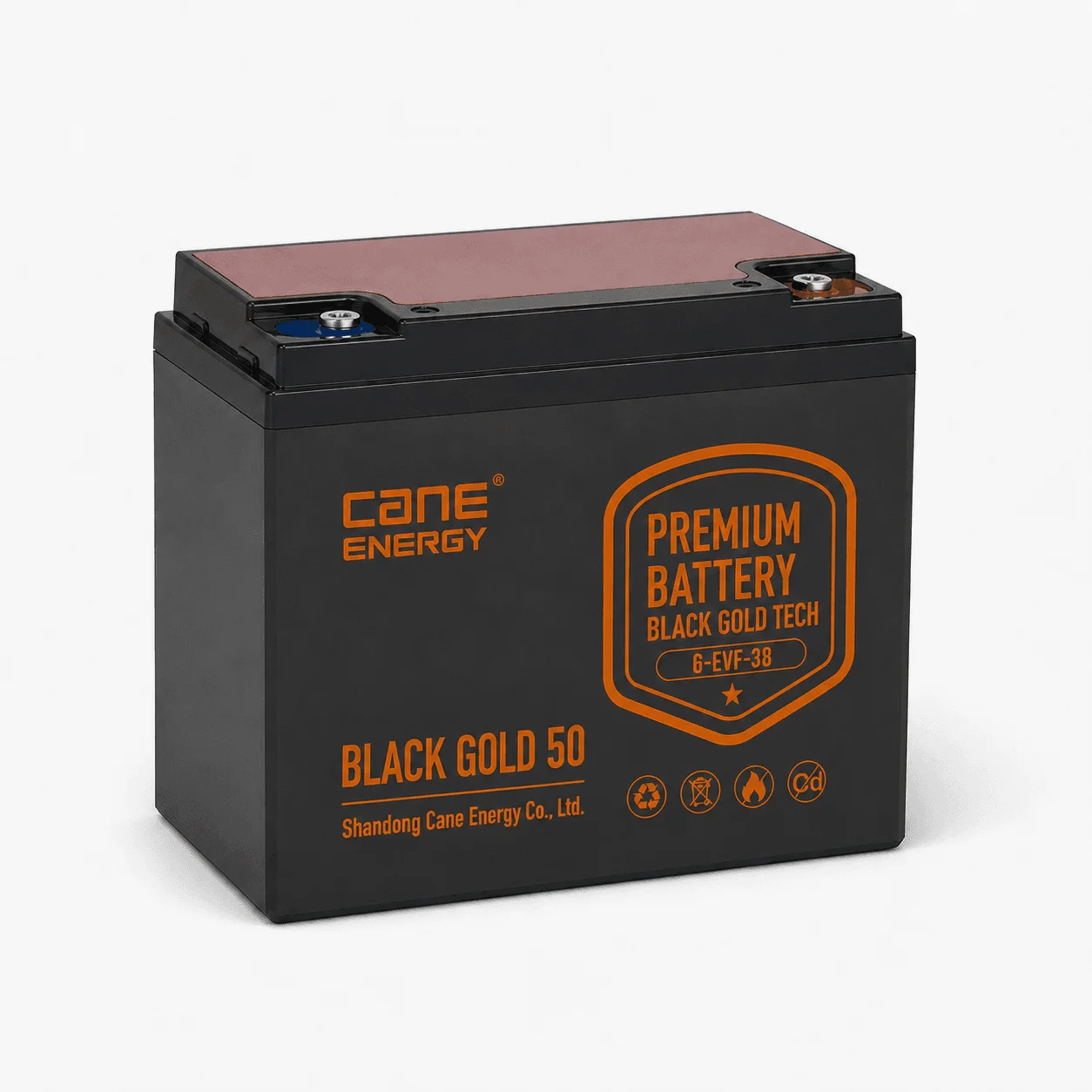 Black Gold 6-EVF-38Ah 12V VRLA deep cycle traction lead-acid battery image 3