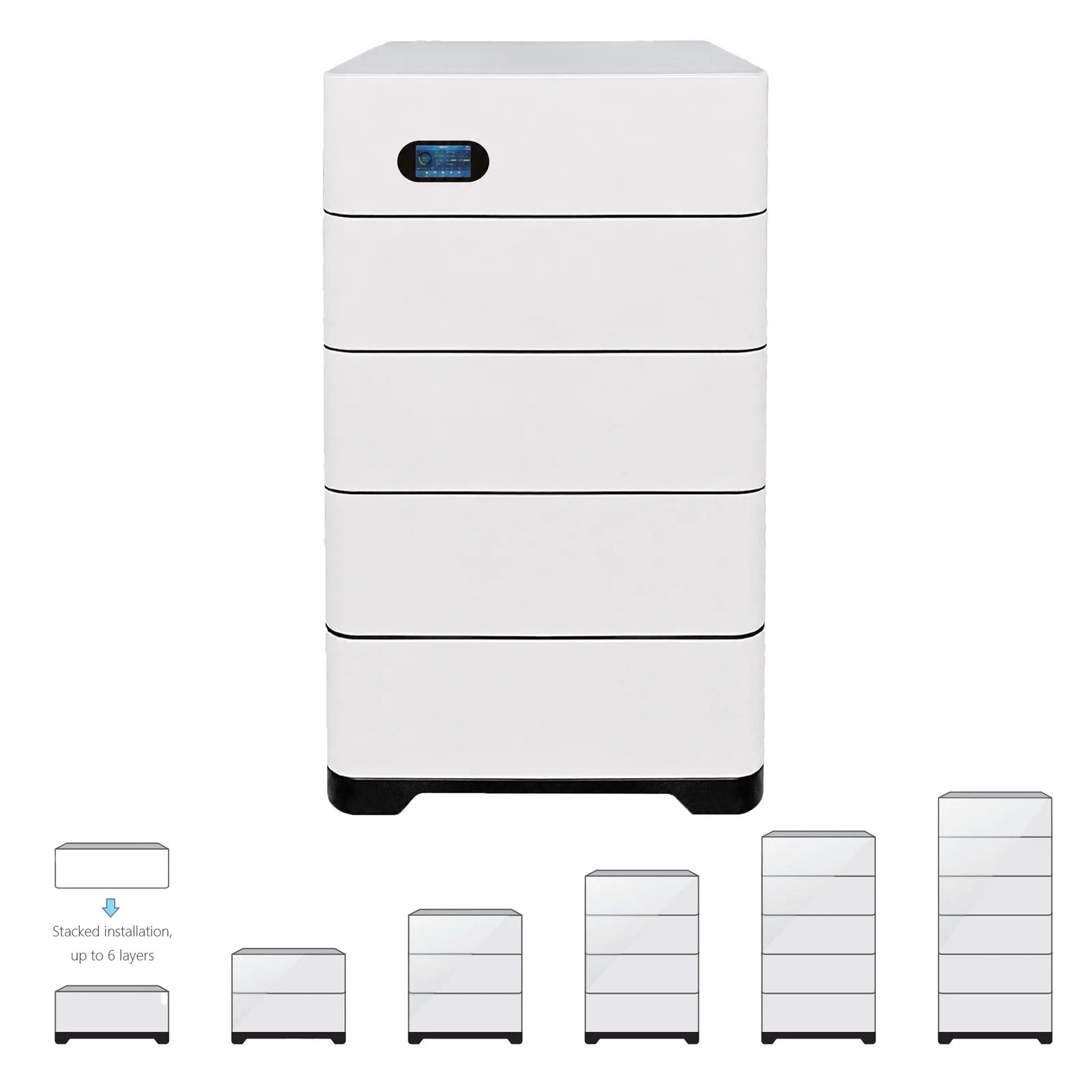 Cane Energy CNDC stackable LFP energy storage battery for home solar storage and off-grid backup